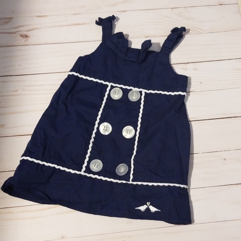 Lilybird navy blue strap sun dress
